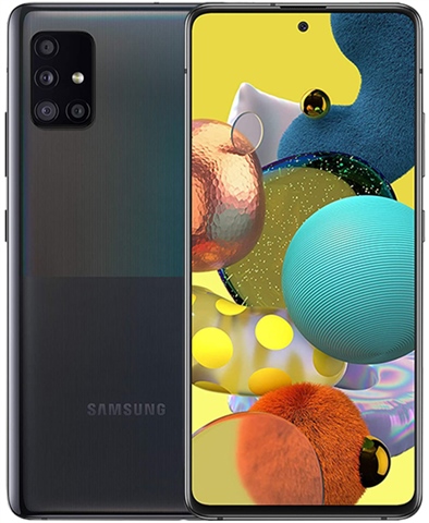 Samsung Galaxy A51 Dual Sim (4GB+128GB) Prism Crush Black